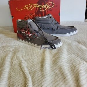 NIB Mens Ed Hardy Pasific sneakers Size 9
